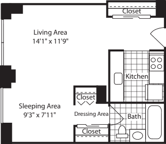 600 Washington Street #521, Manhattan, NY 10014 3