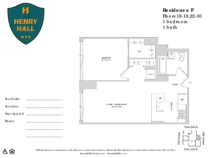 509 West 38 Street #24F, Manhattan, NY 10018 1