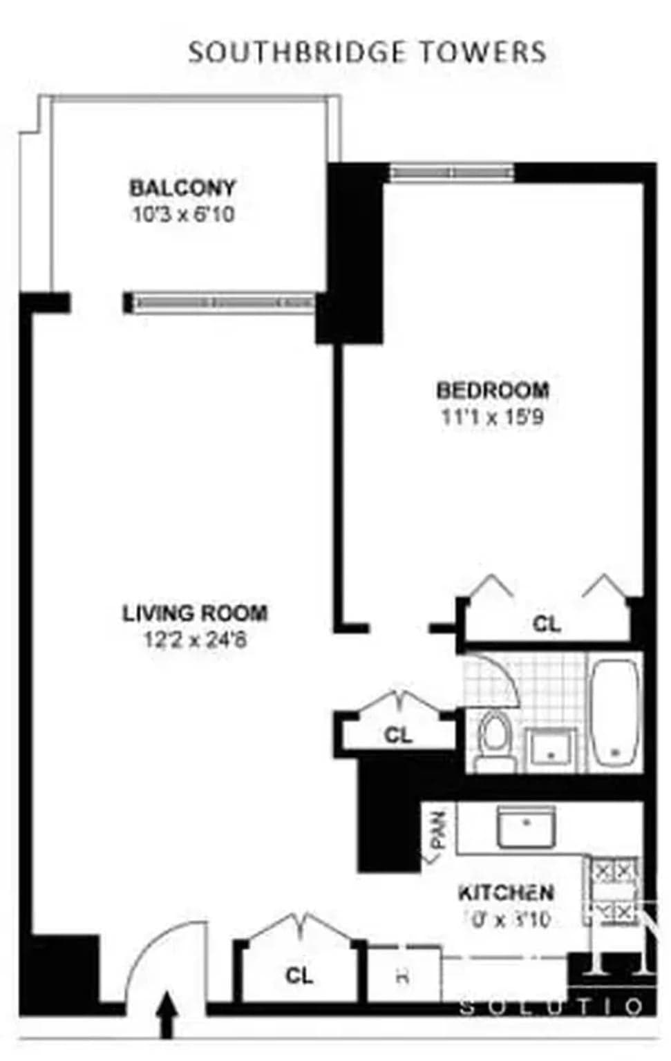 77 Fulton Street #14M, Manhattan, NY 10038 1