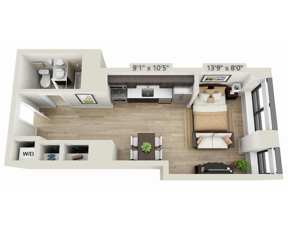 95 Wall St. in Financial District 95 Wall Street #1202, Manhattan, NY 10005 1