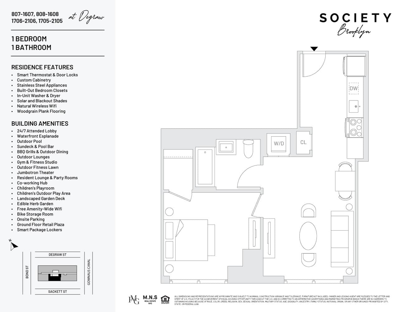 500 Degraw Street #1407, Brooklyn, NY 11217 1