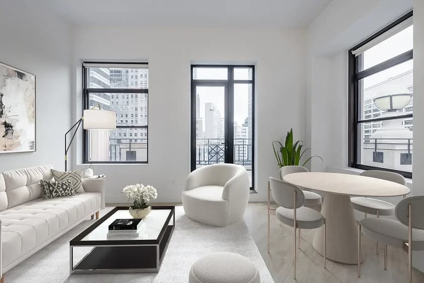 63 Wall Street Apartments 63 Wall Street #63-4H, Manhattan, NY 10005 apartment_living_room 1