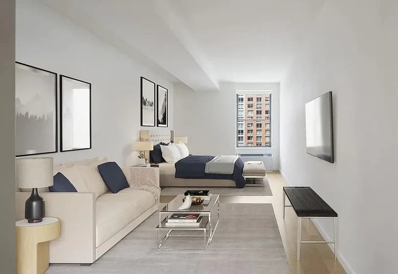 95 Wall St. in Financial District 95 Wall Street #2309, Manhattan, NY 10005 apartment_living_room 1