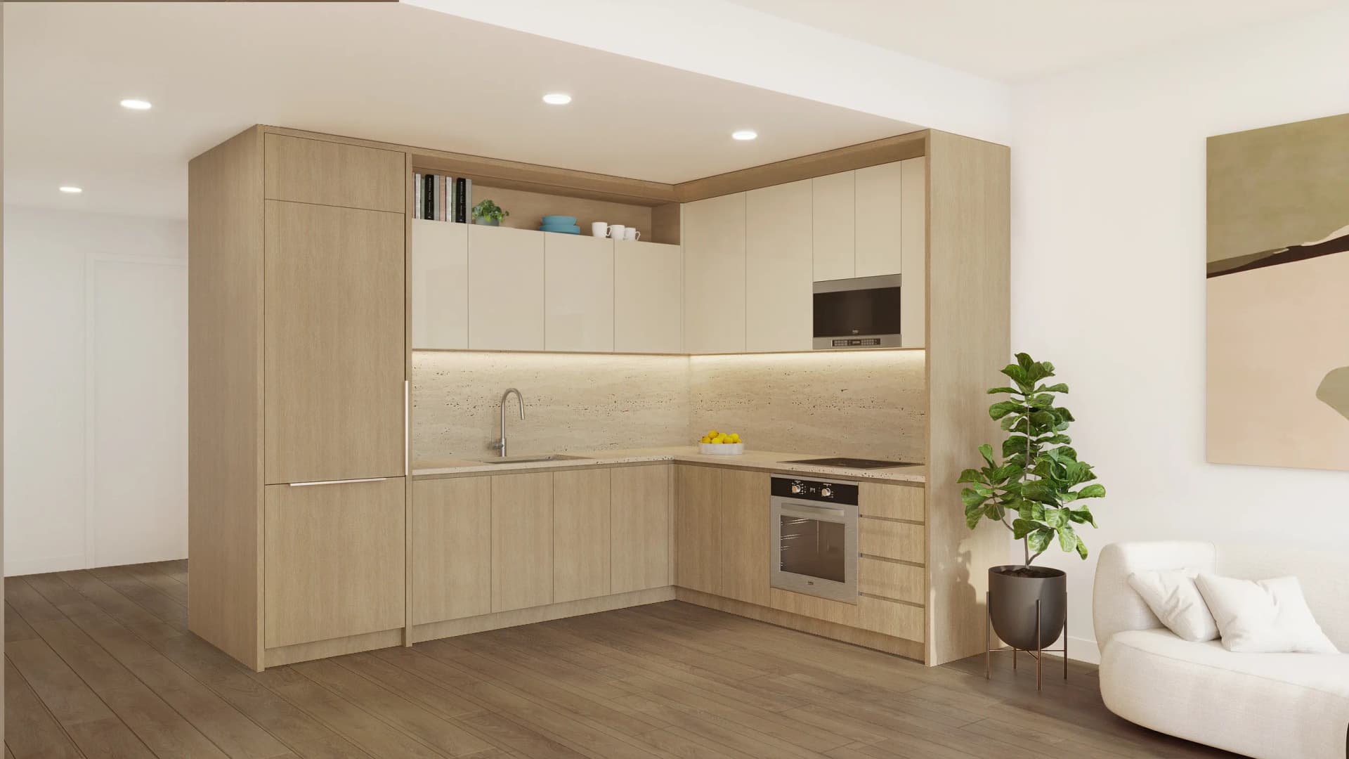 180 Pearl Street #1502, Manhattan, NY 10005 apartment_kitchen 1
