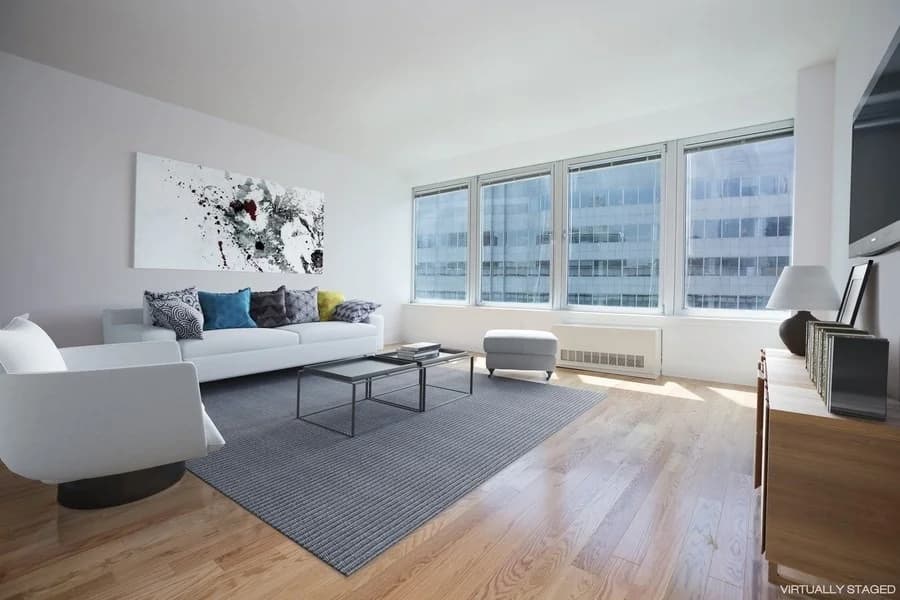 200 Water Street Apartments by Rockrose 200 Water St #708, Manhattan, NY 10038 apartment_living_room 1