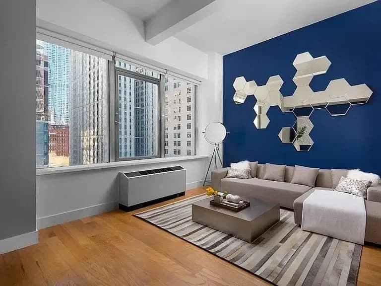 Tribeca House 50 Murray Street #1813, Manhattan, NY 10007 apartment_living_room 1