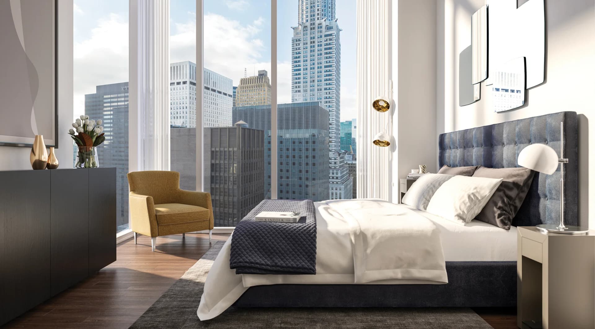 222 East 44 Street #17J, Manhattan, NY 10017 apartment_bedroom_room 1