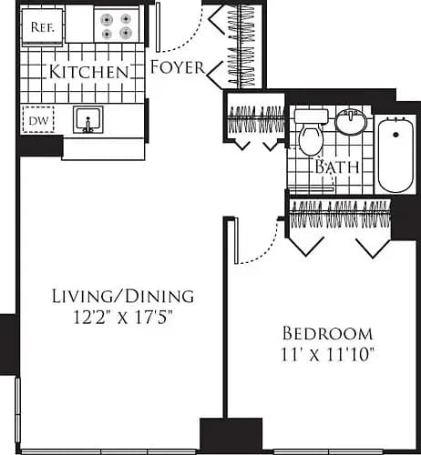 777 Sixth Avenue 777 Avenue Of The Americas #20F, Manhattan, NY 10001 apartment_living_room 1