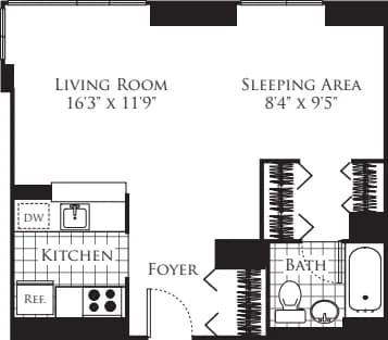 777 Sixth Avenue 777 Avenue Of The Americas #29J, Manhattan, NY 10001 apartment_floor_plan 1