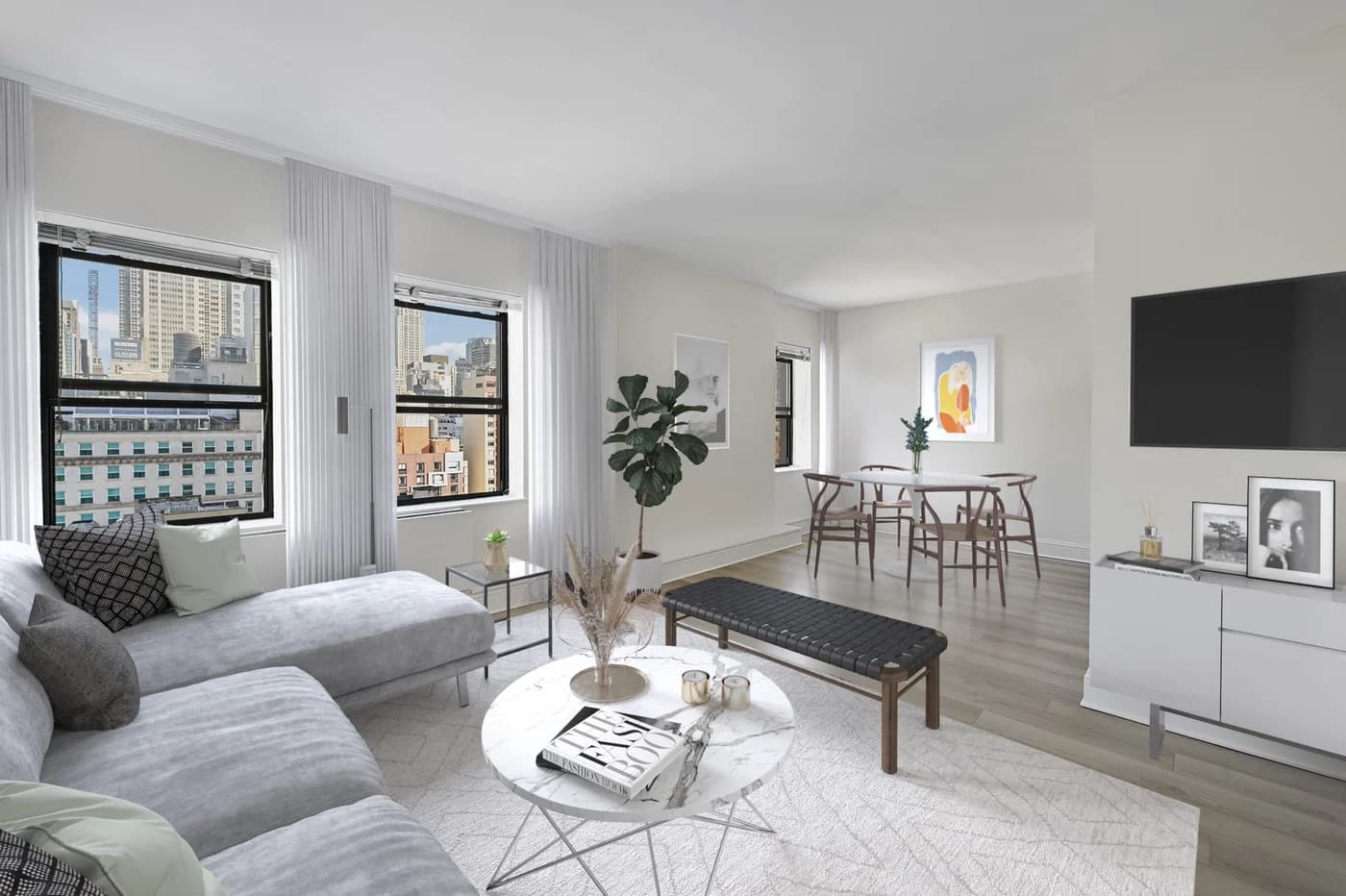 55 West 33 Street #14B02, Manhattan, NY 10001 apartment_living_room 1