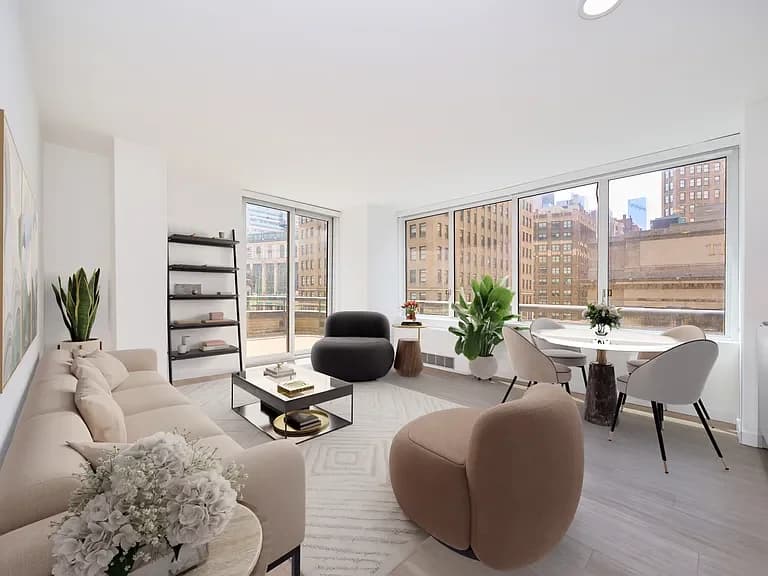 70 West 37 Street #1206, Manhattan, NY 10018 apartment_living_room 1
