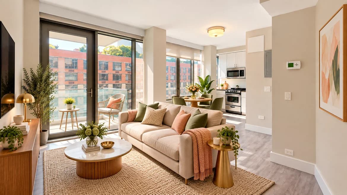 237 East 34 Street #2101, Manhattan, NY 10016 apartment_living_room 1
