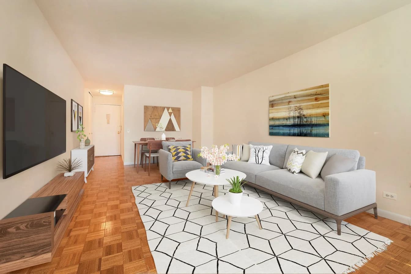 Carnegie Mews 211 W 56 St #G28, Manhattan, NY 10019 apartment_living_room 1