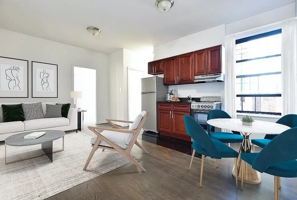341 West 45 Street #402, Manhattan, NY 10036 apartment_living_room 1