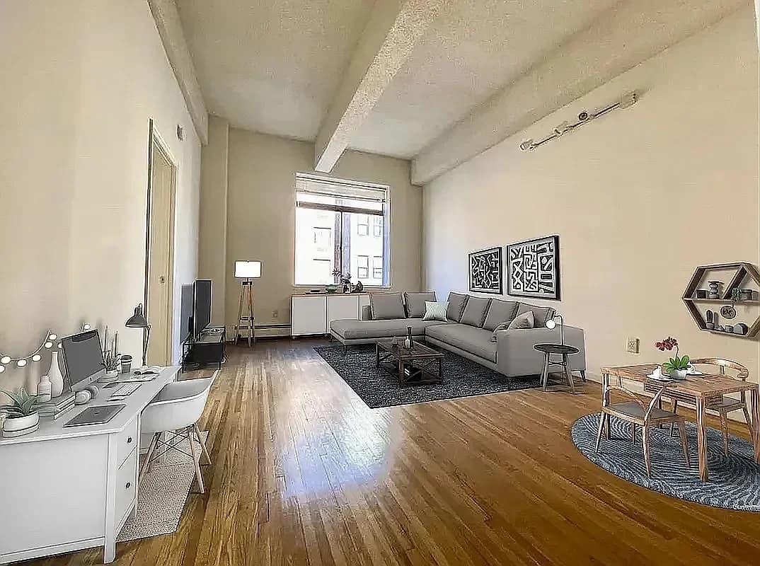 449 West 44 Street #1-A, Manhattan, NY 10036 apartment_living_room 1