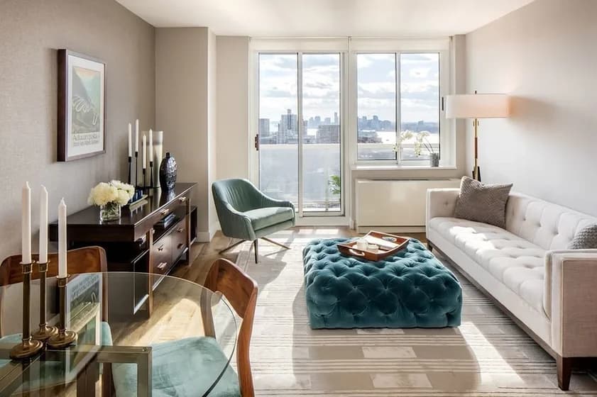 Riverbank 560 West 43 Street #06E, Manhattan, NY 10036 apartment_living_room 1