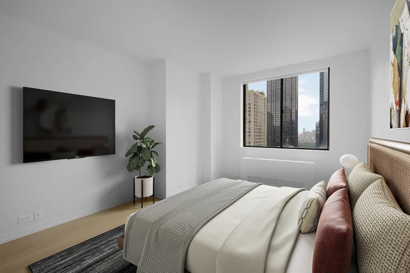 South Park Tower 124 West 60 Street #14B, Manhattan, NY 10023 apartment_bedroom_room 1