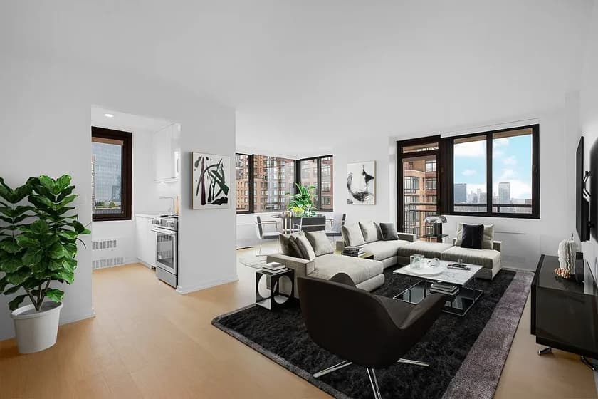 South Park Tower 124 West 60 Street #19D, Manhattan, NY 10023 apartment_living_room 1