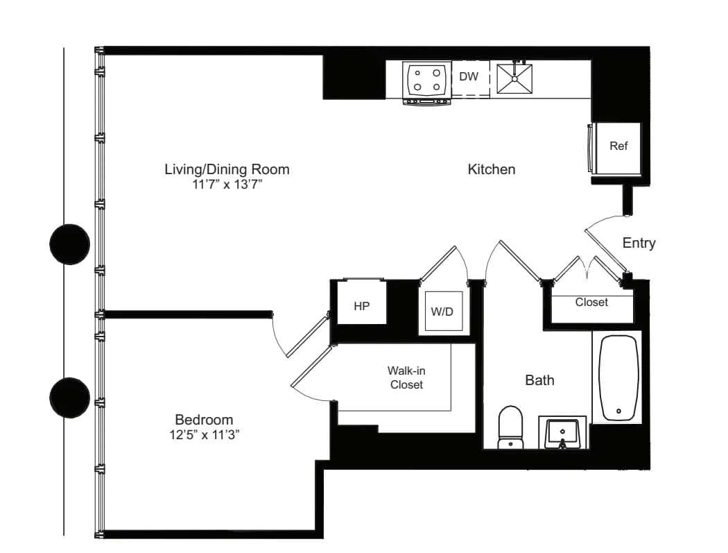 170 Amsterdam Avenue #02I, Manhattan, NY 10023 apartment_floor_plan 1