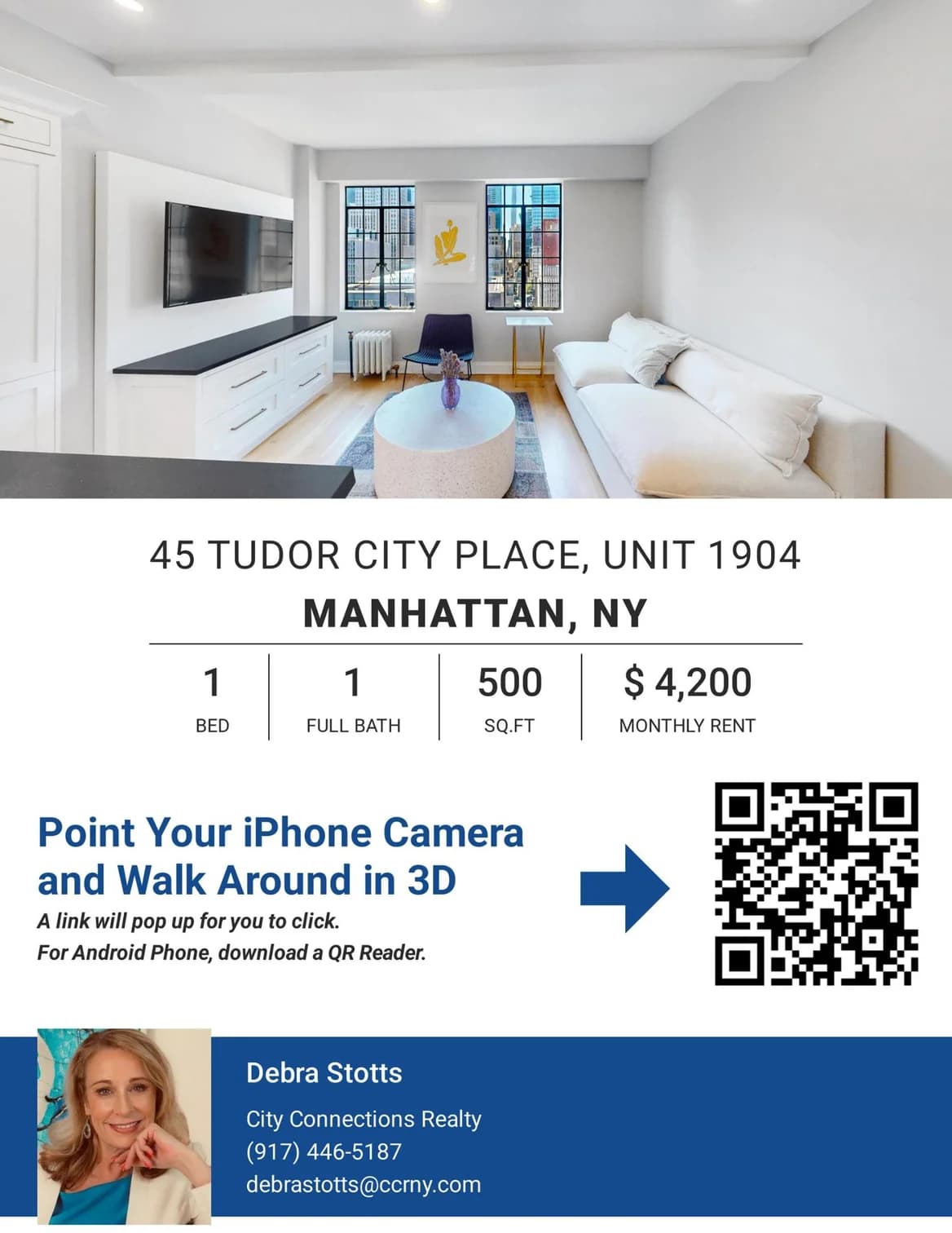 45 Tudor City Place #1904, Manhattan, NY 10017 apartment_living_room 1