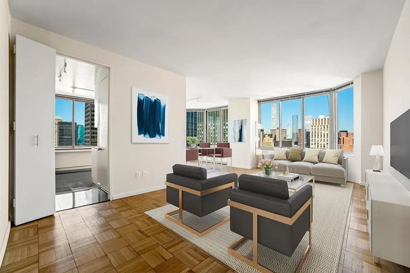320 East 46 Street #2172, Manhattan, NY 10017 apartment_living_room 1