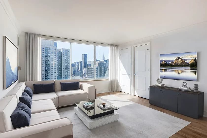 417 East 57 Street #11c, Manhattan, NY 10022 apartment_living_room 1