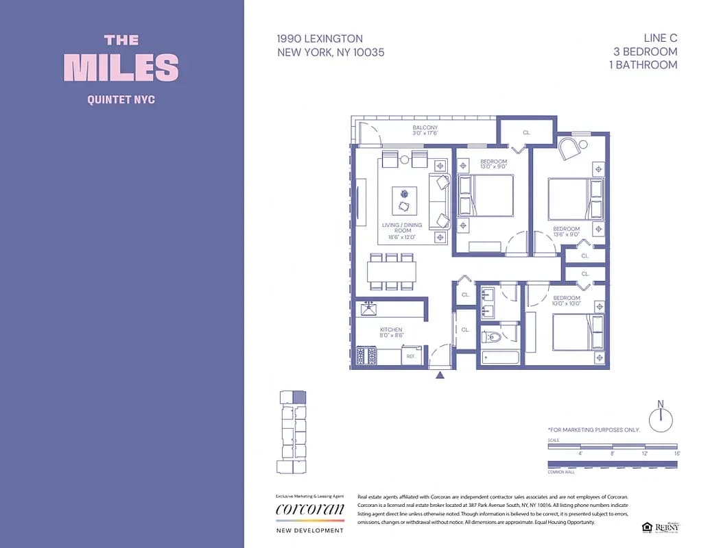 The Miles 1990 Lexington Avenue #16H, Manhattan, NY 10027 1