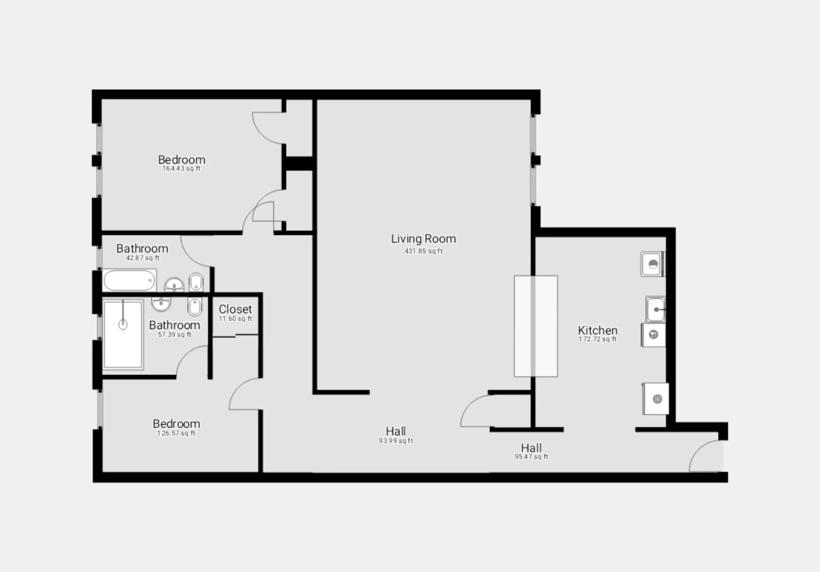 213 Bennett Avenue #2N, Manhattan, NY 10040 apartment_floor_plan 1