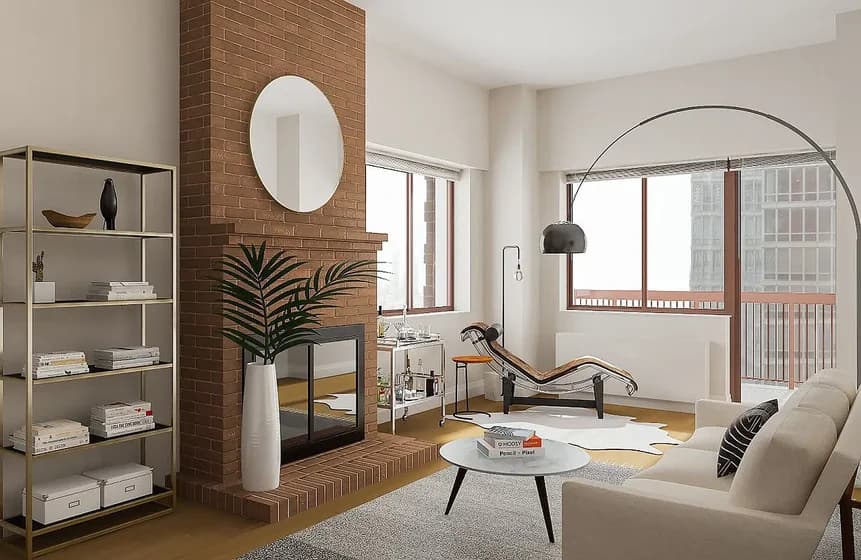 260 West 52 Street #18A, Manhattan, NY 10019 apartment_living_room 1