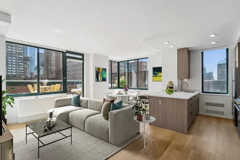 200 West 60 Street #14G, Manhattan, NY 10023 apartment_living_room 1