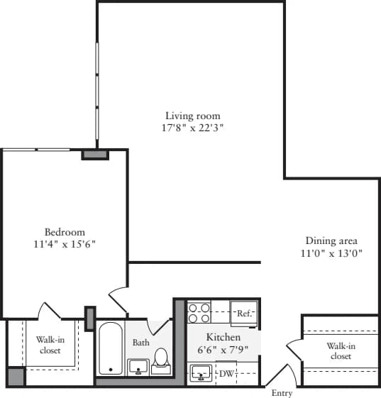 730 Columbus Avenue #02N, Manhattan, NY 10025 apartment_floor_plan 1