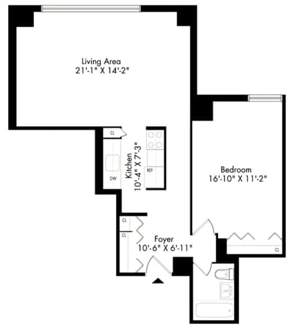 30 Waterside Plaza #30-36B, Manhattan, NY 10010 apartment_floor_plan 1