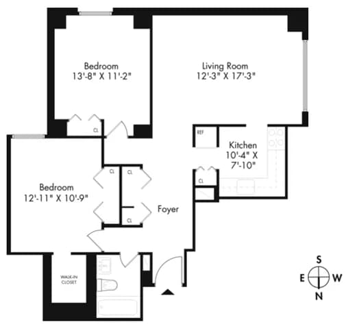 30 Waterside Plaza #40-08C, Manhattan, NY 10010 apartment_floor_plan 1