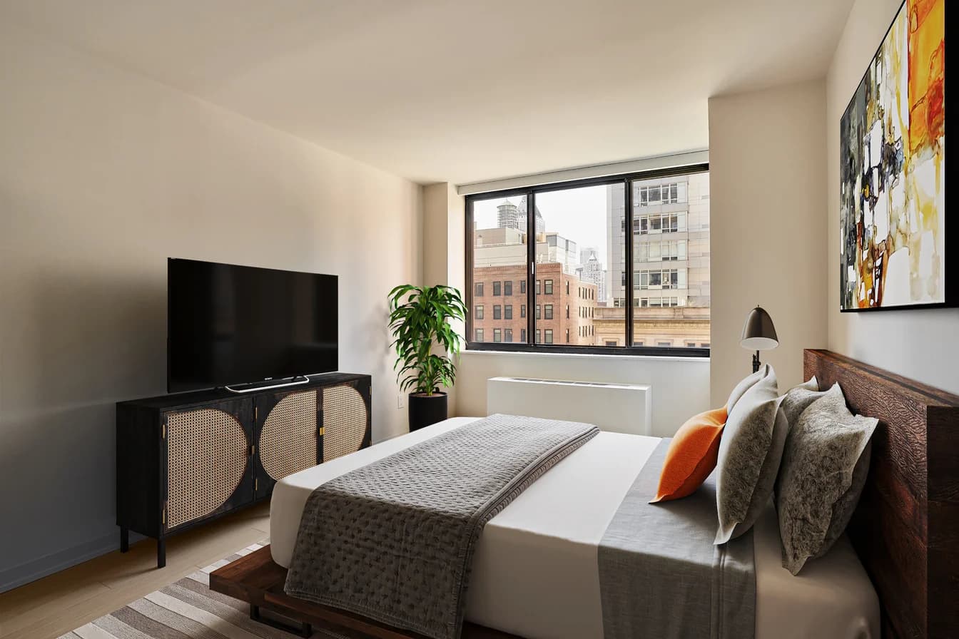 One Columbus Place 1 Columbus Place #N15K, Manhattan, NY 10019 apartment_bedroom_room 1