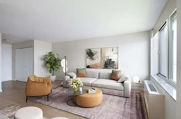 400 Chambers Street #018C, Manhattan, NY 10282 apartment_living_room 1
