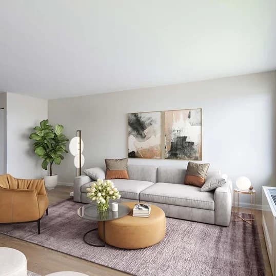 400 Chambers Street #15A, Manhattan, NY 10282 apartment_living_room 1