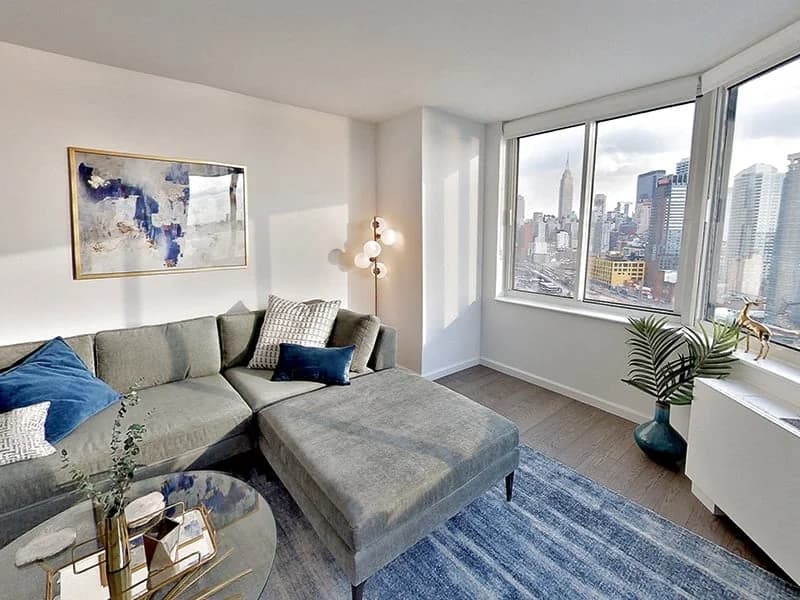 River Place 650 W 42 St #1729, Manhattan, NY 10036 apartment_living_room 1