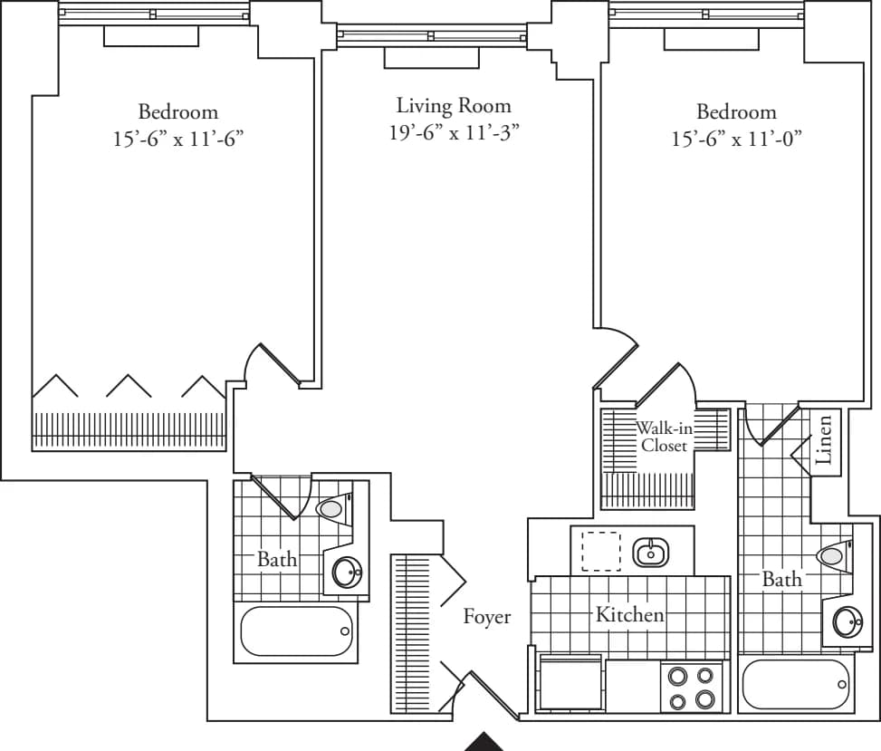 180 Riverside Boulevard #19J, Manhattan, NY 10069 apartment_floor_plan 1