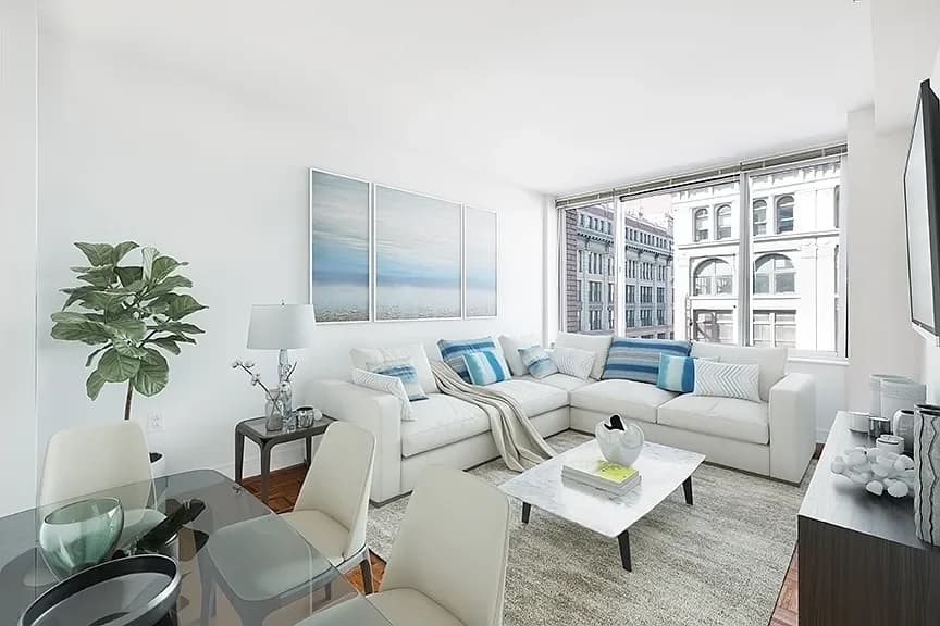 The Caroline 60 West 23 Street #714, Manhattan, NY 10010 apartment_living_room 1