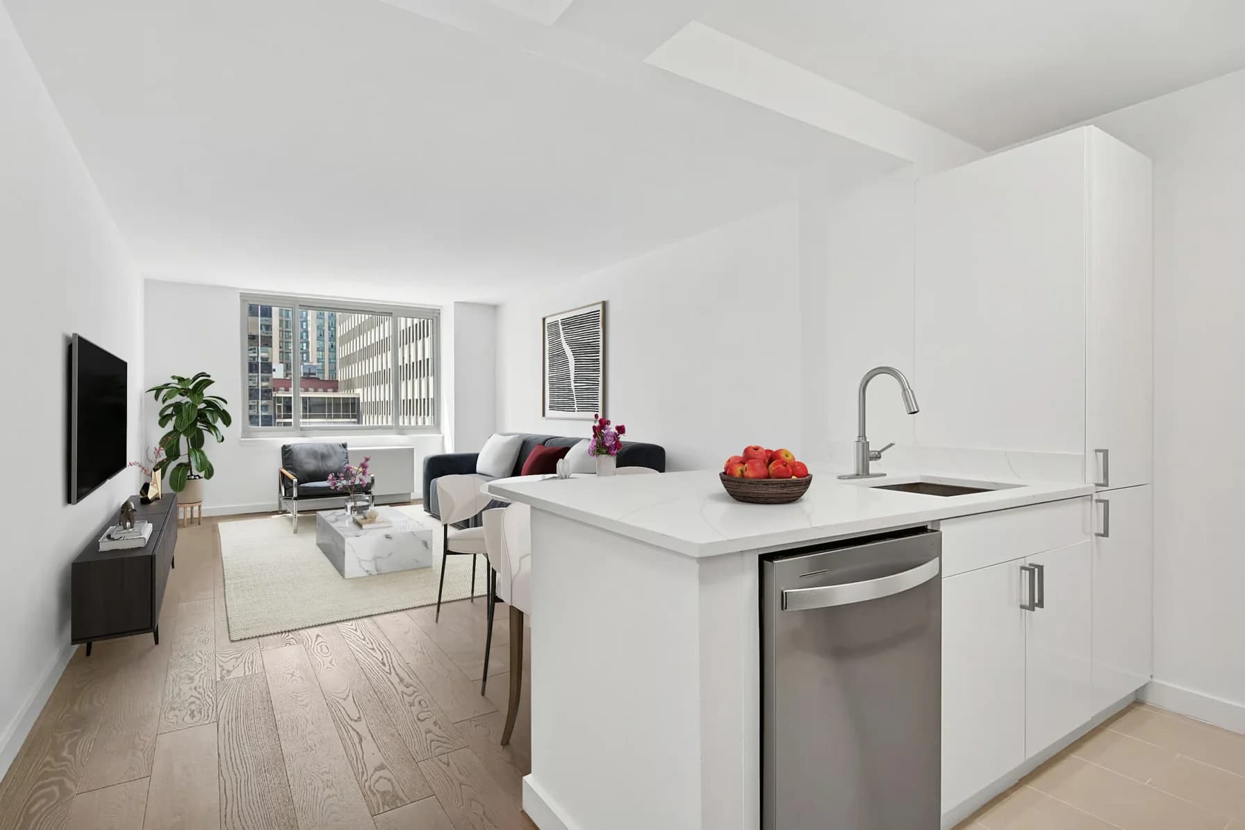 42 Lafayette Street #11S, Manhattan, NY 10013 apartment_living_room 1