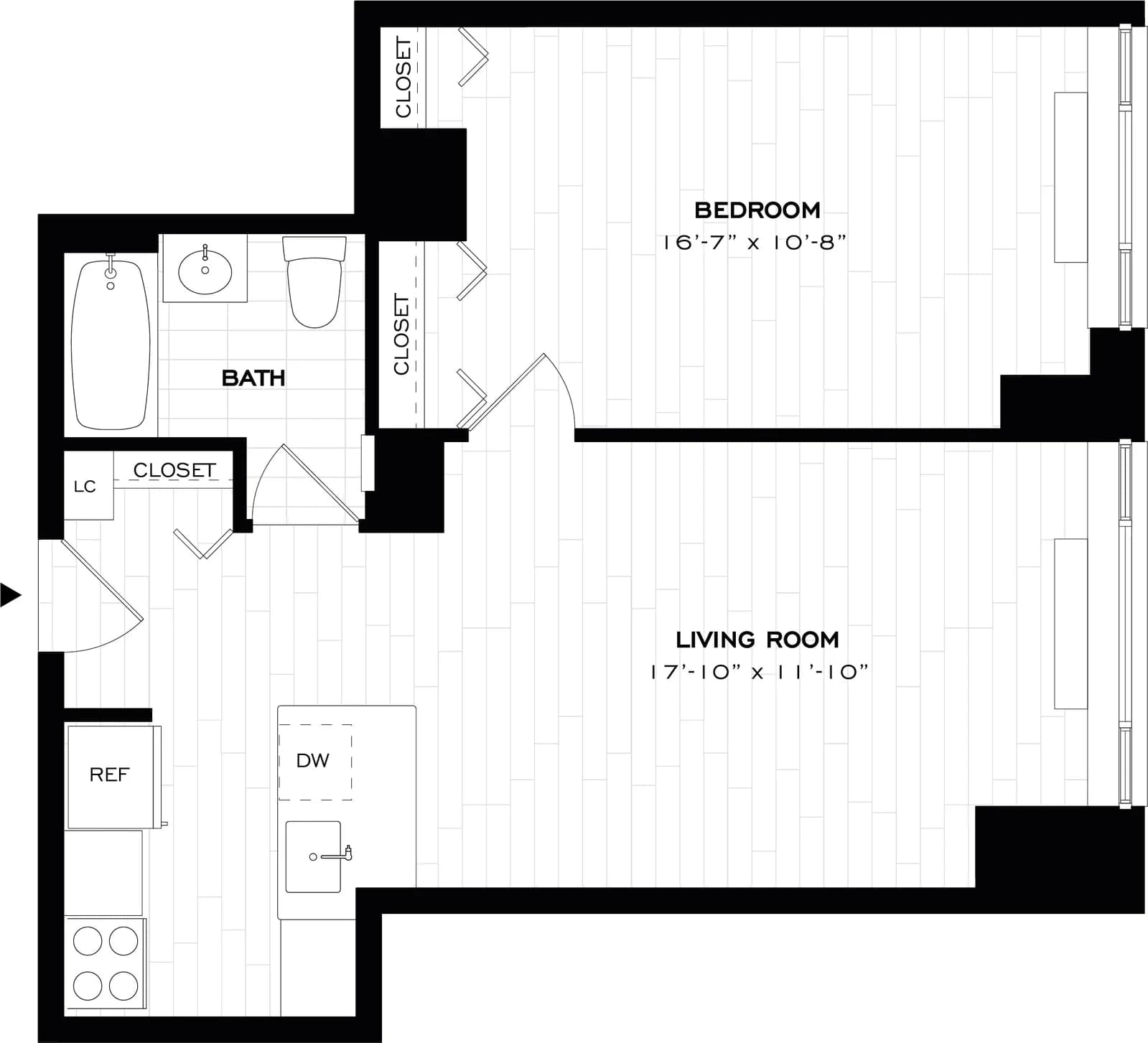 88 Leonard Street #0802, Manhattan, NY 10013 apartment_floor_plan 1