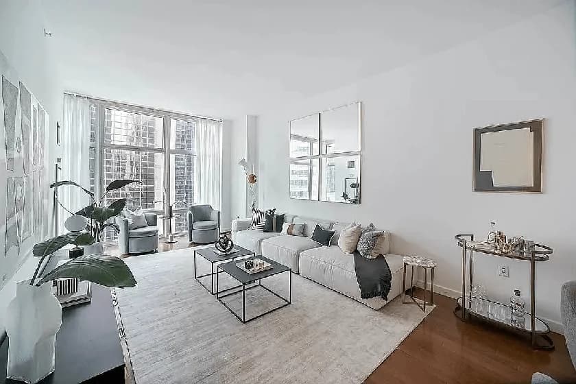 1600 Broadway #PH-5B, Manhattan, NY 10019 apartment_living_room 1