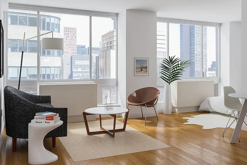150 East 44 Street #38F, Manhattan, NY 10017 apartment_living_room 1