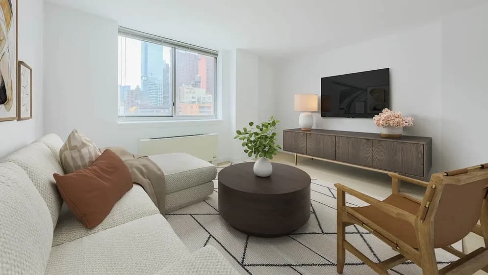 400 W 37 St #14J, Manhattan, NY 10018 apartment_living_room 1