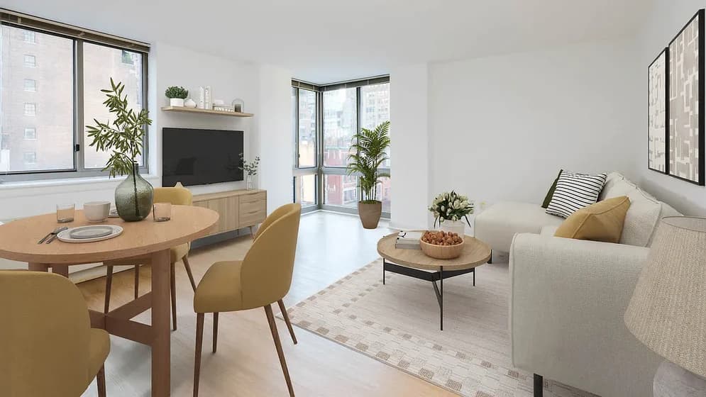 400 West 37 Street #15W, Manhattan, NY 10018 apartment_living_room 1
