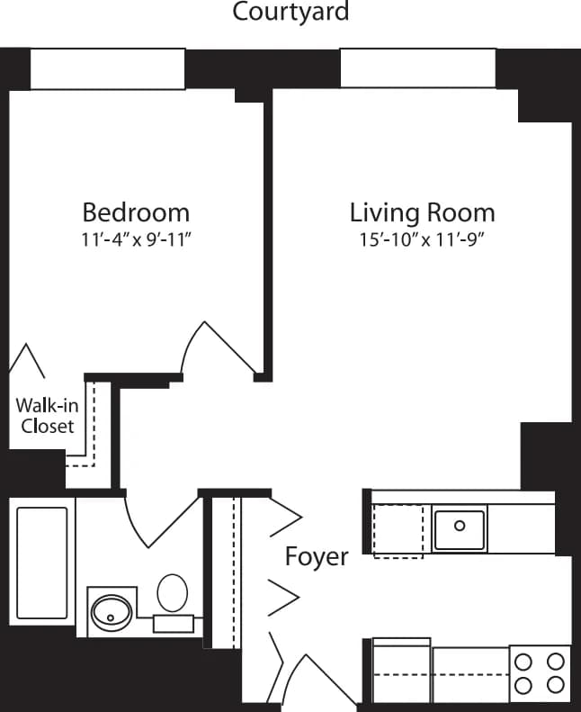 400 West 37 Street #6Z, Manhattan, NY 10018 apartment_floor_plan 1