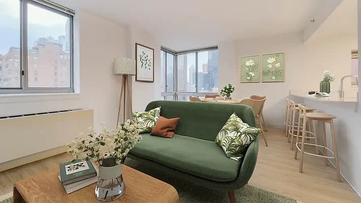 400 West 37 Street #7R, Manhattan, NY 10018 apartment_living_room 1