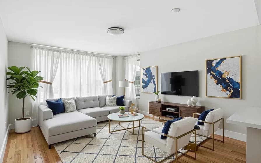 401 Cathedral Parkway #1401, Manhattan, NY 10025 apartment_living_room 1