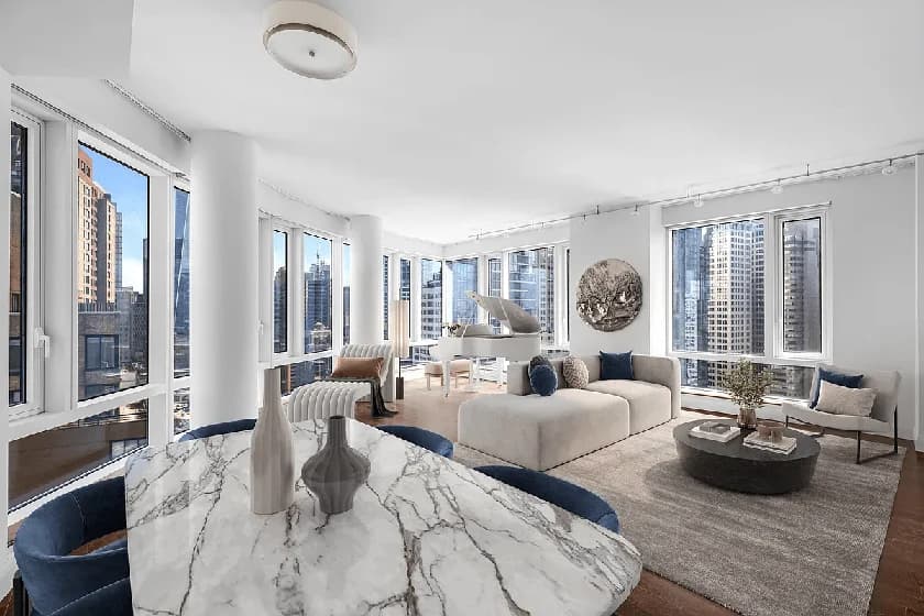 70 Little West Street #27A, Manhattan, NY 10280 apartment_living_room 1