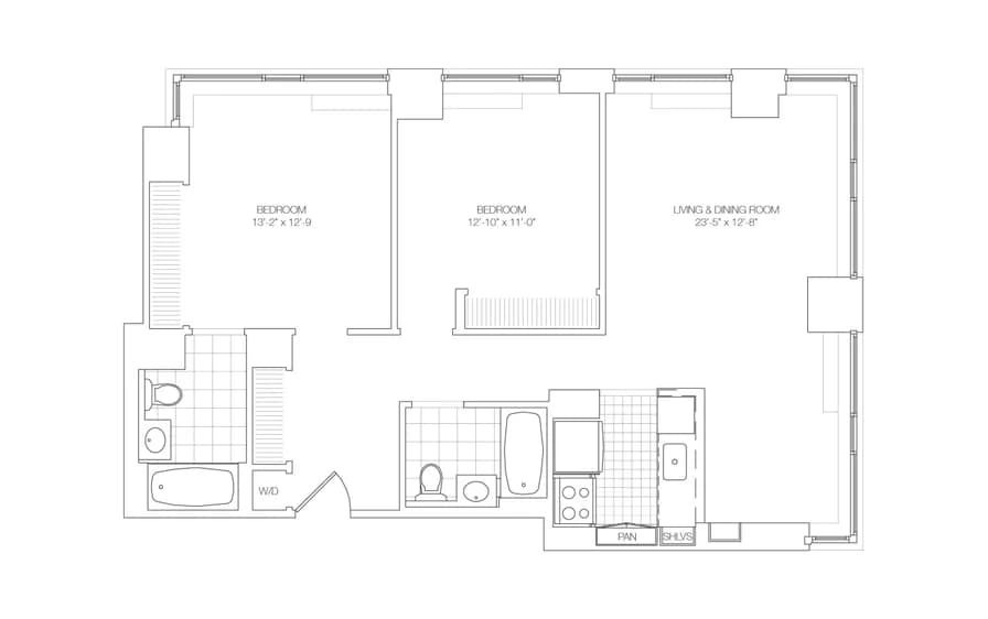 188 Ludlow Street #8A, Manhattan, NY 10002 apartment_floor_plan 1